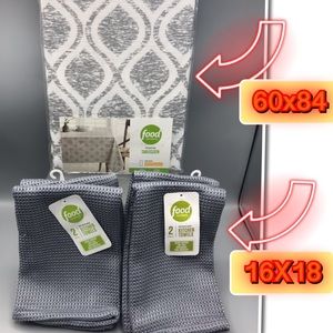 Food Network oblong printed tablecloth/towels